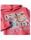 Παιδικό φούτερ με κουκούλα, για αγόρια, Spider Man, κόκκινο, Slim Fit, 100% βαμβάκι.