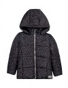 Μπουφάν με κουκούλα κορίτσι Funky Kids animal print σκούρο γκρι