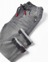 Γκρι τζιν παντελόνι για αγόρι, Slim Fit, 98% βαμβάκι, 2% ελαστάνη.
