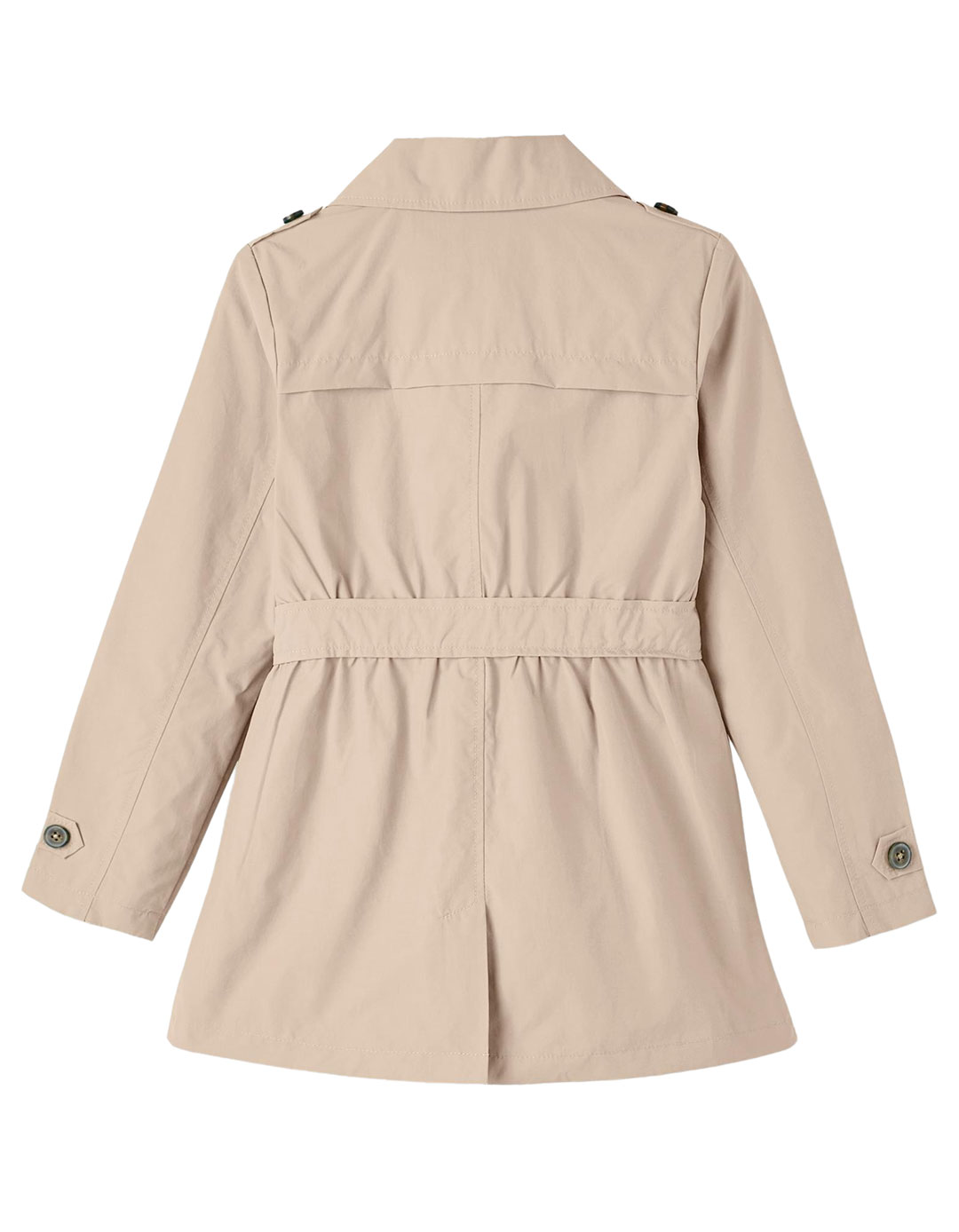 Καμπαρτίνα για κορίτσι μπεζ, Regular Fit, 15% βαμβάκι, 85% πολυεστέρας. Καμπαρτίνα για κορίτσι μπεζ, Regular Fit, 15% βαμβάκι, 85% πολυεστέρας.