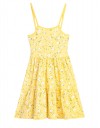 Κοριτσίστικο Κίτρινο Μακό Φόρεμα με Τιράντες και Λουλουδάτο Σχέδιο,95%cotton5%elastan.Regular Fit  – For Funky Kids Κοριτσίστικο Κίτρινο Μακό Φόρεμα με Τιράντες και Λουλουδάτο Σχέδιο,95%cotton5%elastan.Regular Fit  – For Funky Kids
