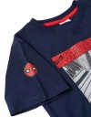 Σκούρο μπλε κοντομάνικο μπλουζάκι Spider-Man για αγόρια, Slim Fit, 100% βαμβάκι. Σκούρο μπλε κοντομάνικο μπλουζάκι Spider-Man για αγόρια, Slim Fit, 100% βαμβάκι.