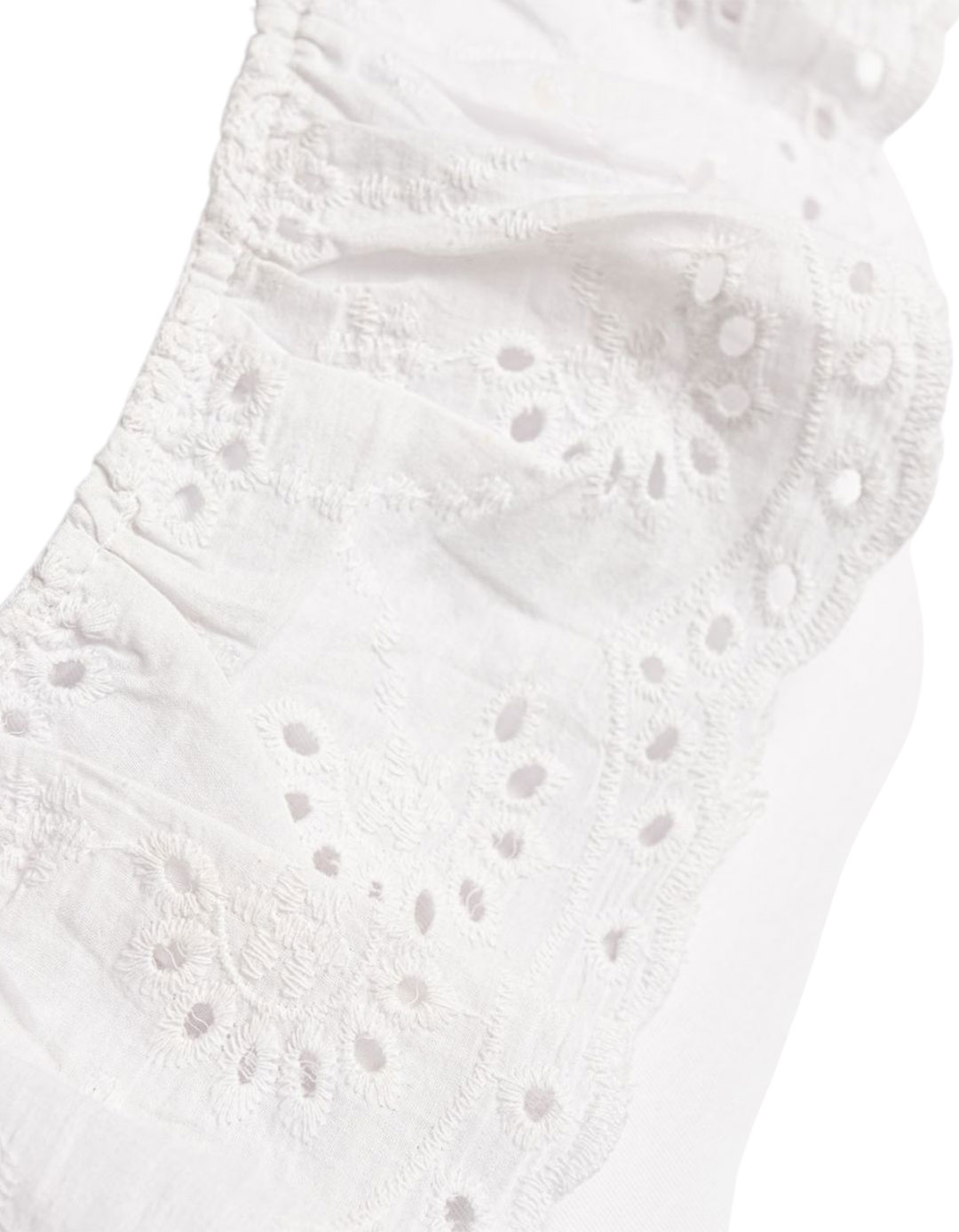 Παιδικό σετ κορίτσι με λευκή μπλούζα με βολάν και τζιν σορτς με ζώνη,95%cotton5%elastan.Regular Fit. 