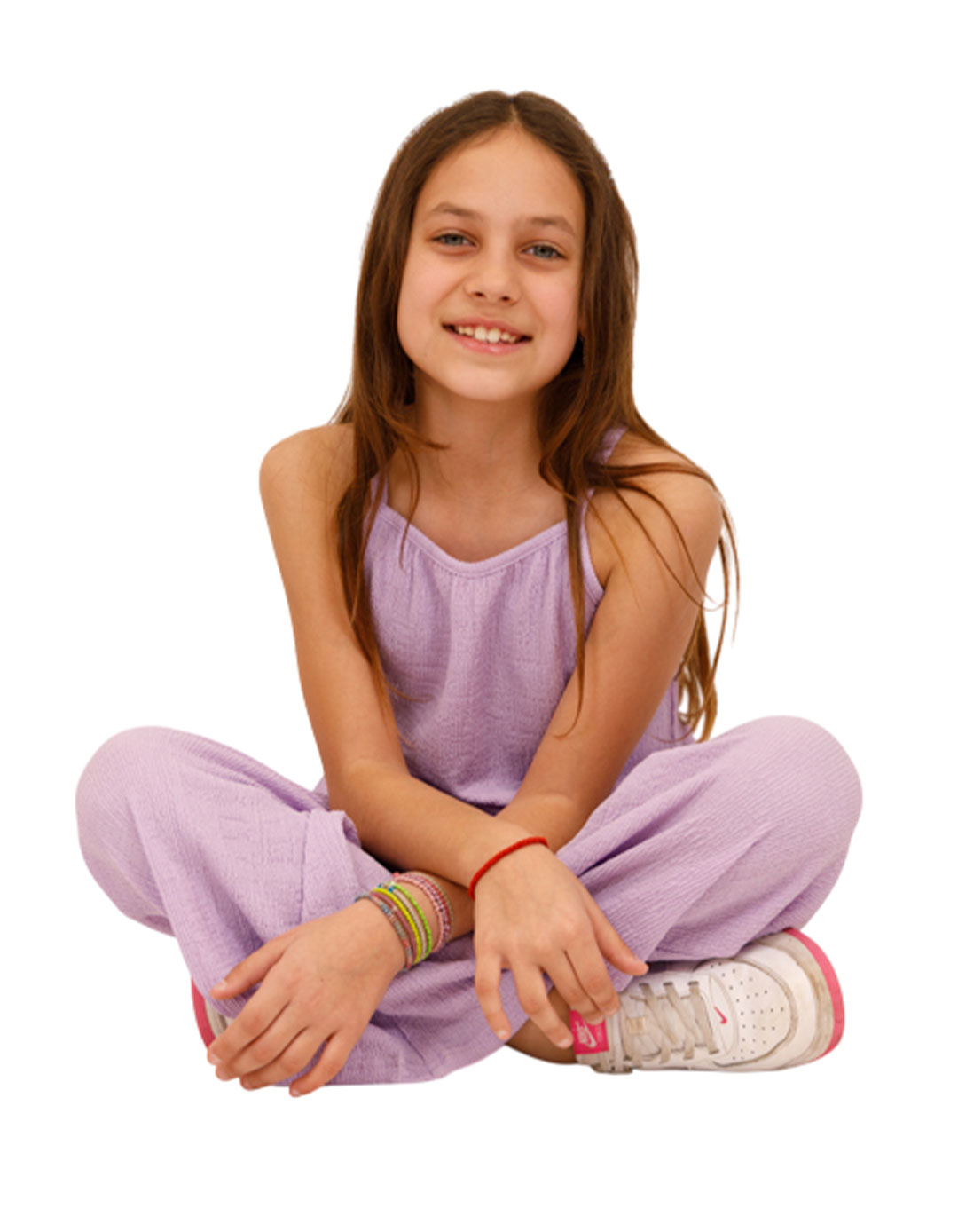 Λιλά Παιδικό Σετ για Κορίτσι – Τοπ & Παντελόνι για Καλοκαιρινές Εμφανίσεις.Regular Fit.