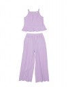 Λιλά Παιδικό Σετ για Κορίτσι – Τοπ & Παντελόνι για Καλοκαιρινές Εμφανίσεις.Regular Fit.