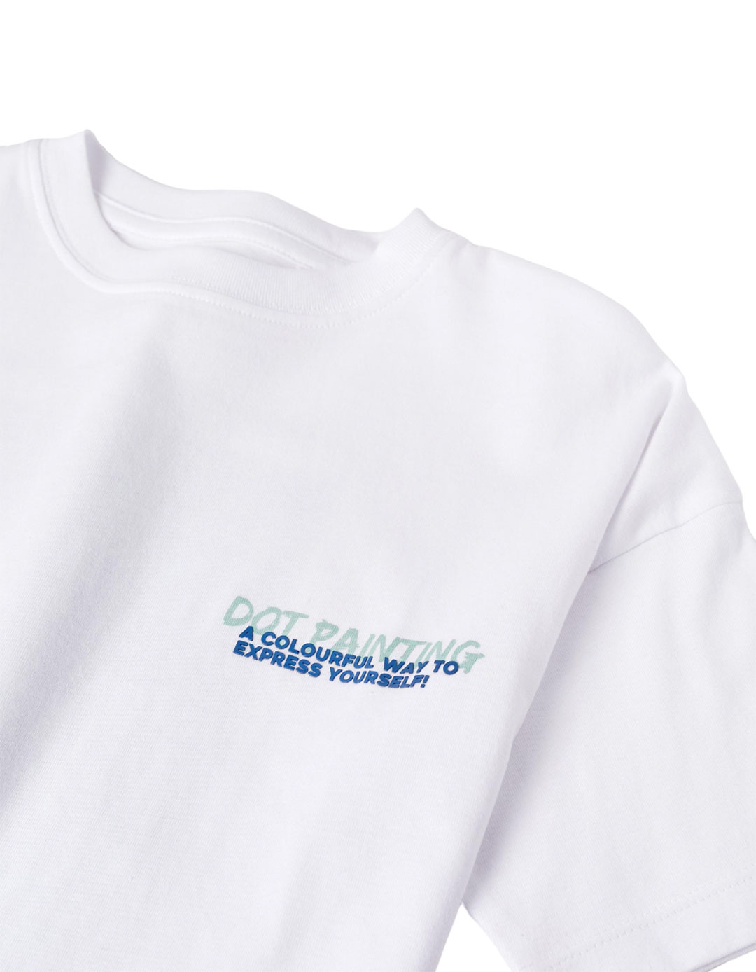 Λευκό μπλουζάκι για αγόρια, 100% βαμβάκι με στάμπα στην πλάτη,slim fit.