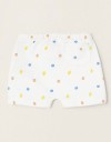 Λευκό σορτς για νεογέννητα αγόρια, Slim Fit, 100% βαμβάκι.