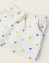 Λευκό σορτς για νεογέννητα αγόρια, Slim Fit, 100% βαμβάκι.
