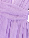 Παιδικό Φόρεμα Λιλά με Τούλι και Ασορτί Αξεσουάρ Μαλλιών,30%COTTON70%POL.Regular Fit.