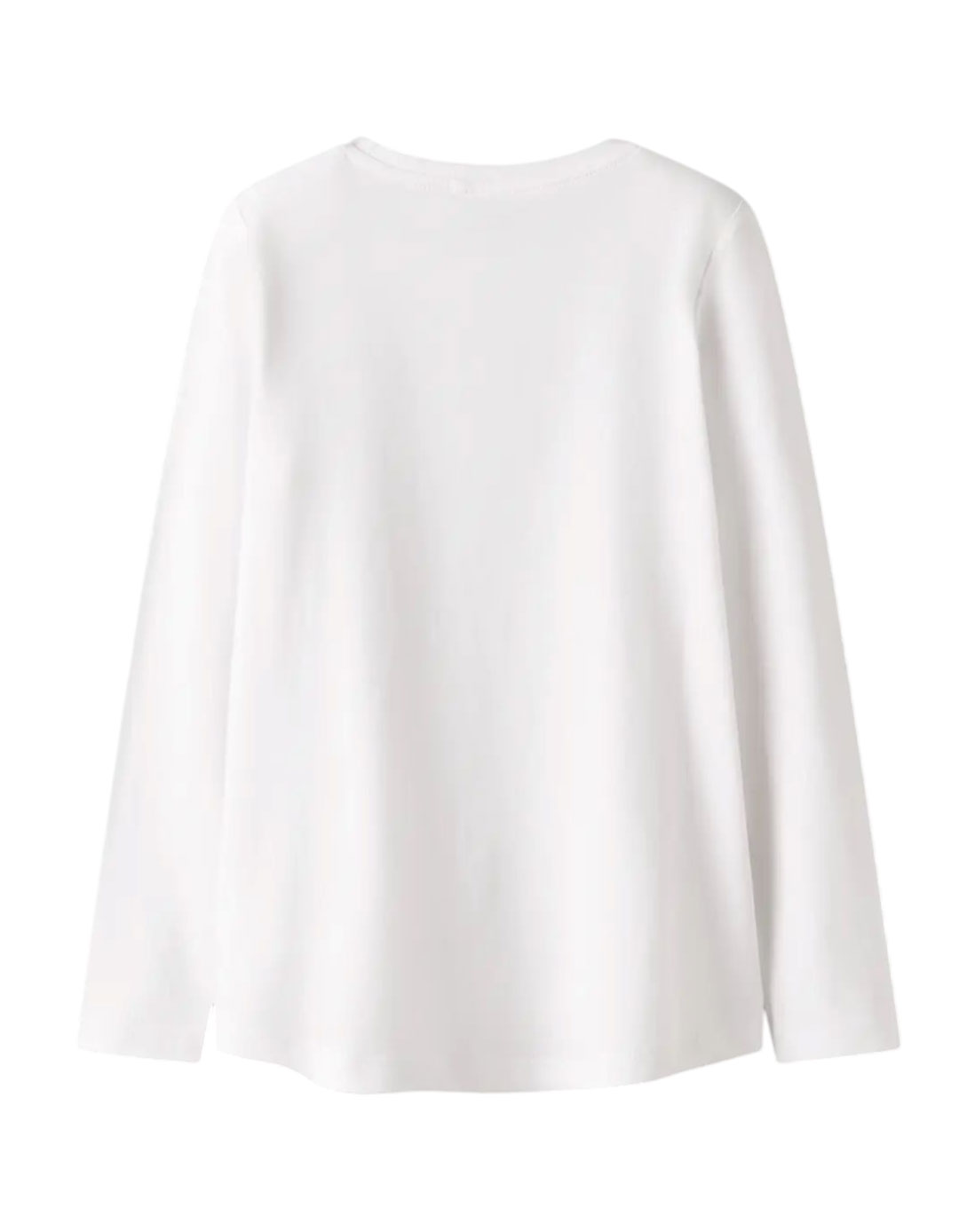 Μακρυμάνικη λευκή μπλούζα L'Amour για κορίτσι με τύπωμα λουλούδι