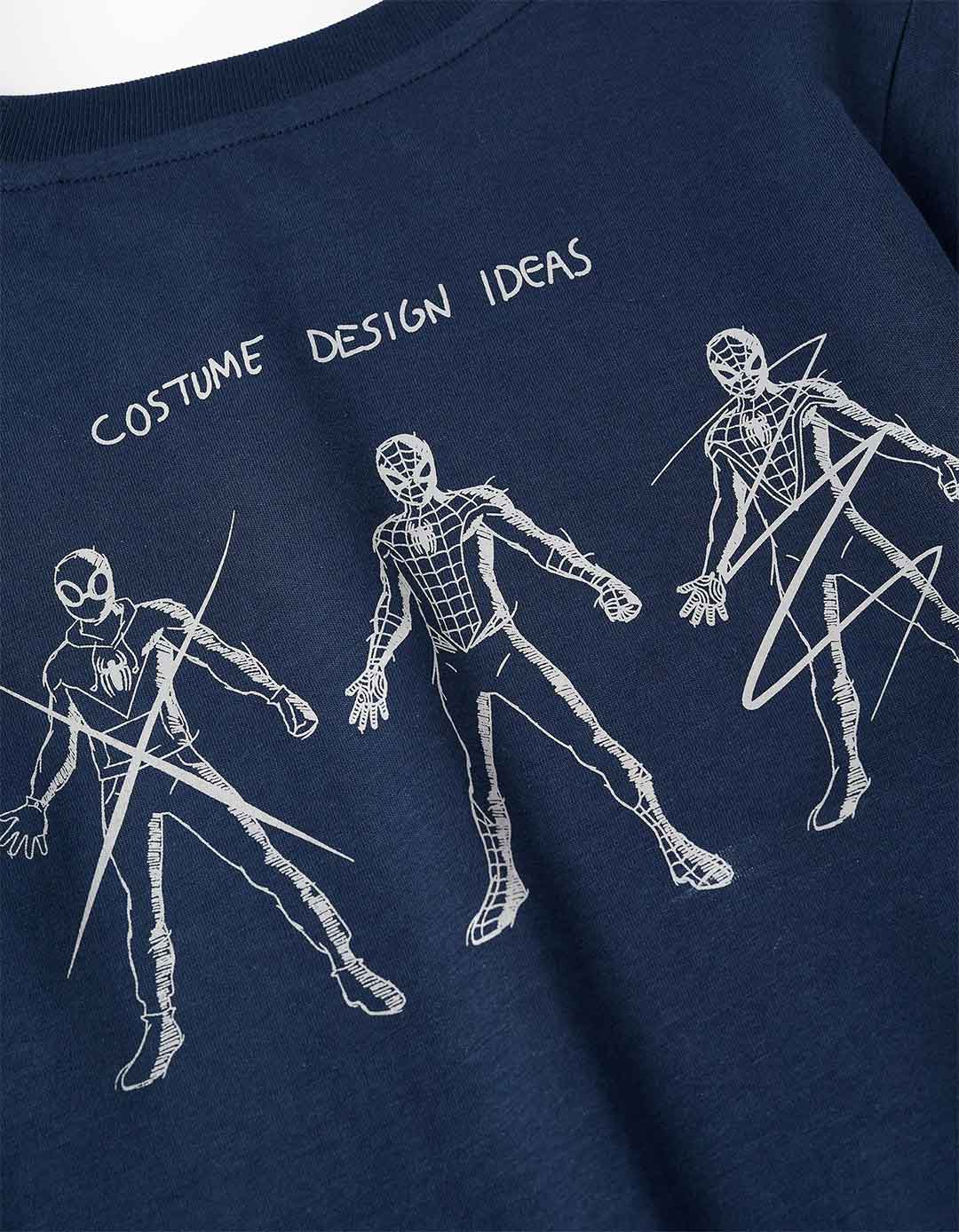 Παιδικό Μπλε Μπλουζάκι Spiderman Zippy 100% Βαμβάκι με Πιστοποίηση Oeko-Tex.Slim Fit.