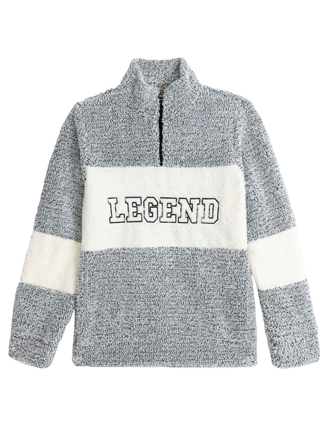 Παιδική μακρυμάνικη μπλούζα για αγόρι, γκρι-εκρού, Regular Fit, 100% πολυεστέρας,