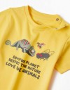 Κίτρινο κοντομάνικο μπλουζάκι για αγόρι, 100% βαμβάκι. Κίτρινο κοντομάνικο μπλουζάκι για αγόρι, 100% βαμβάκι.