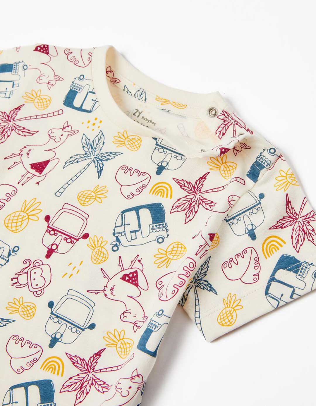 Μπλουζάκι για αγοράκι,Μπεζ, Slim Fit, 100% βαμβάκι. Μπλουζάκι για αγοράκι,Μπεζ, Slim Fit, 100% βαμβάκι.