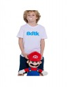 Παιδική κοντομάνικη μπλούζα Bdtk για αγόρι, λευκή, Regular Fit, 1000% βαμβάκι.