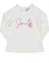 Λευκή μπλούζα με μακρύ μανίκι για κορίτσι 3-24 μηνών