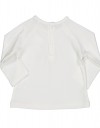 Λευκή μπλούζα με μακρύ μανίκι για κορίτσι 3-24 μηνών