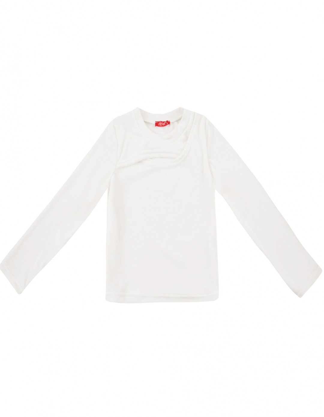 Παιδική βελουτέ μπλούζα κορίτσι εκρού Chief χειμώνας