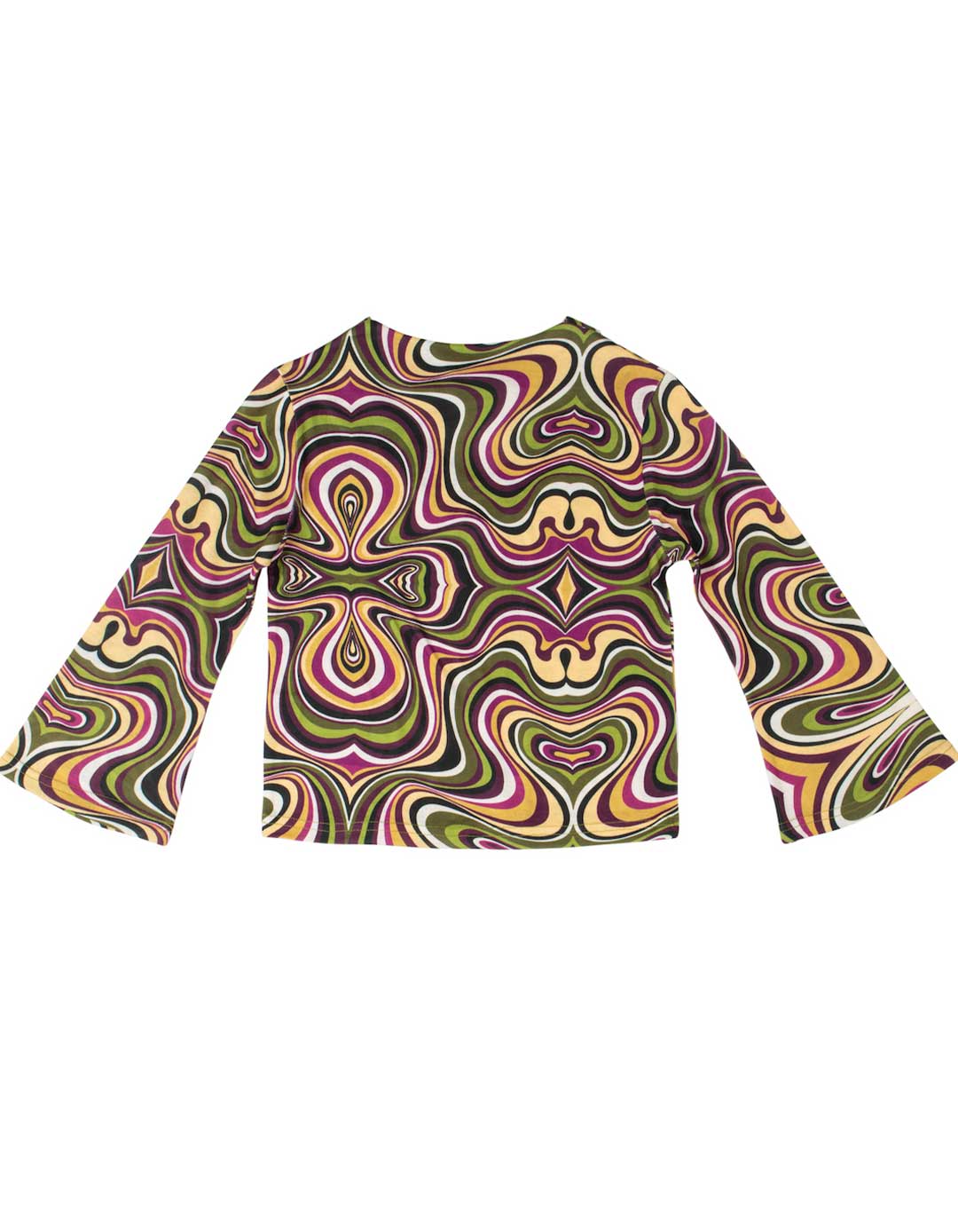 Παιδική μπλούζα για κορίτσι, λαδί, Slim Fit, 98% βαμβάκι, 2% ελαστάνη.