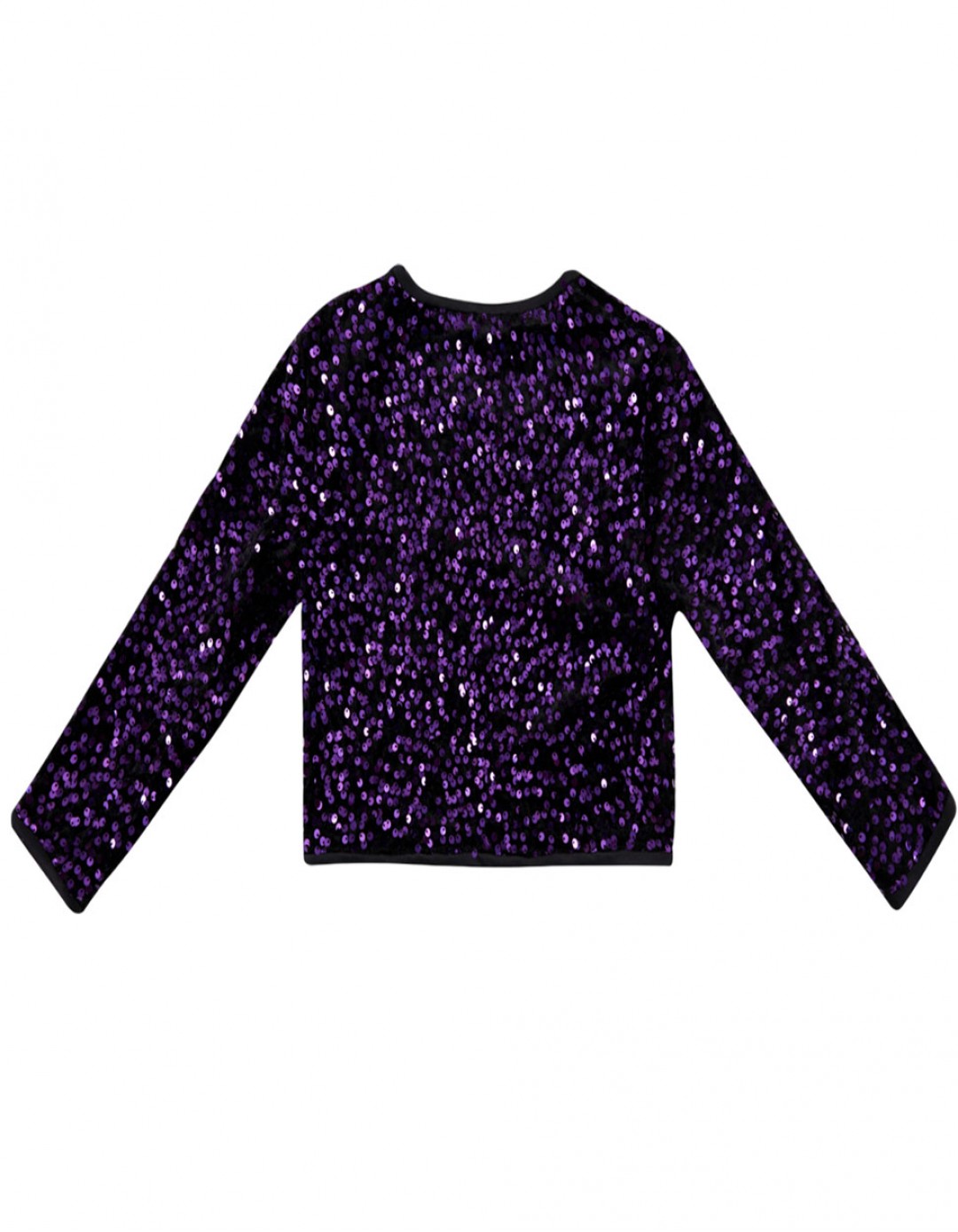 Παιδική μπλούζα για κορίτσι με παγιέτες, μωβ, Regular Fit, 100% PES.