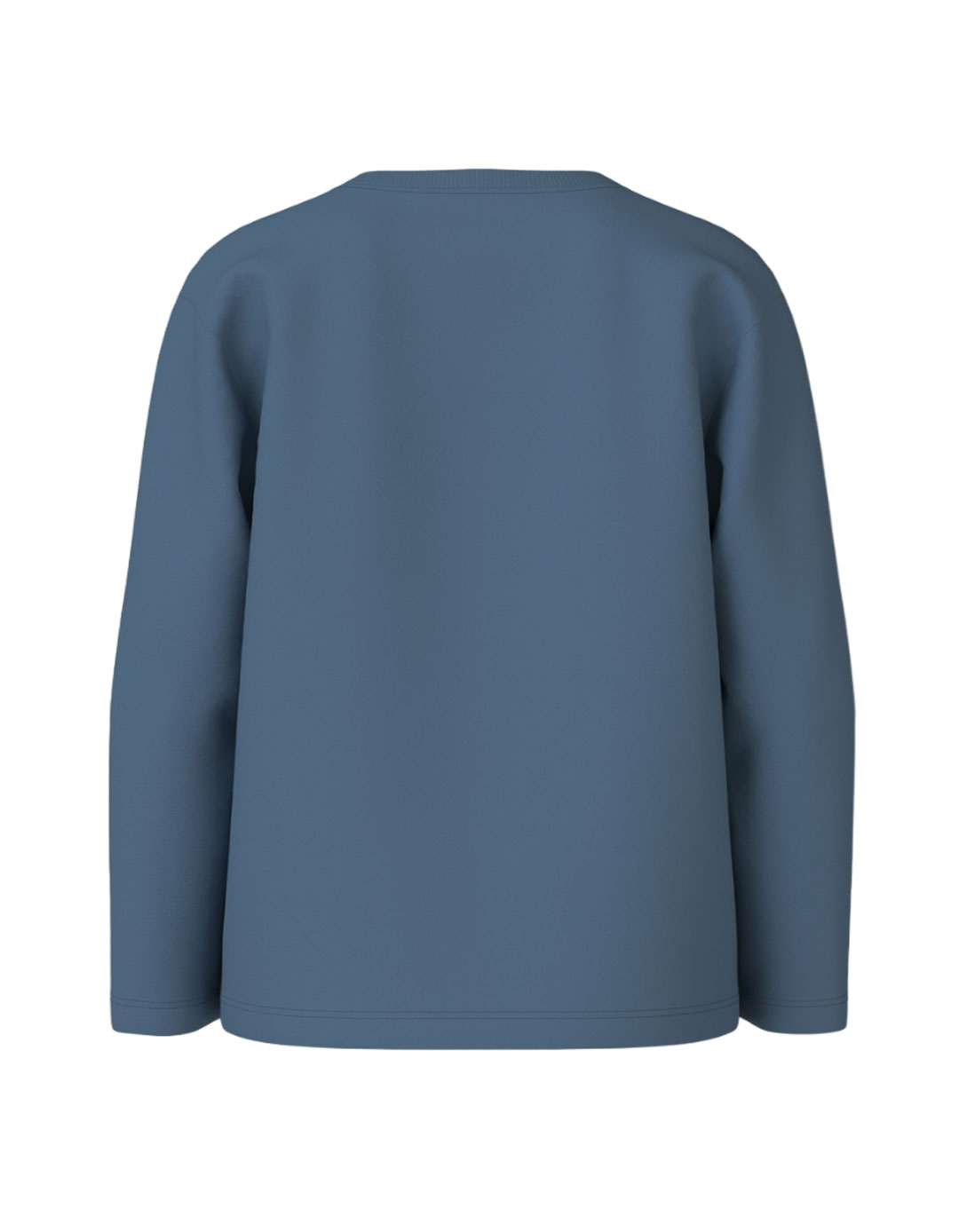 Παιδικό μακρυμάνικό μπλουζάκι για αγόρι, μπλε ραφ, Loose Fit, 100% βαμβάκι.