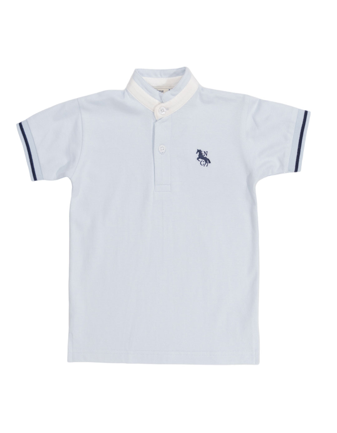 Παιδική κοντομάνικη μπλούζα για αγόρι, γαλάζια, Regular Fit, 100% βαμβάκι.