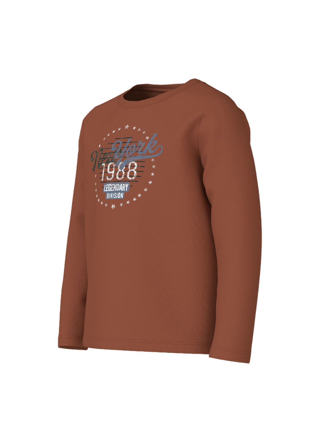 Παιδική κεραμιδί μακρυμάνικη μπλούζα  Μακρυμάνικη μπλούζα κεραμιδί για αγόρι