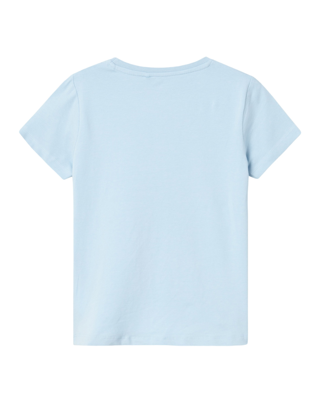 Παιδική μπλούζα κοντομάνικη για κορίτσι, γαλάζια, Regular Fit, 100% βαμβάκι.