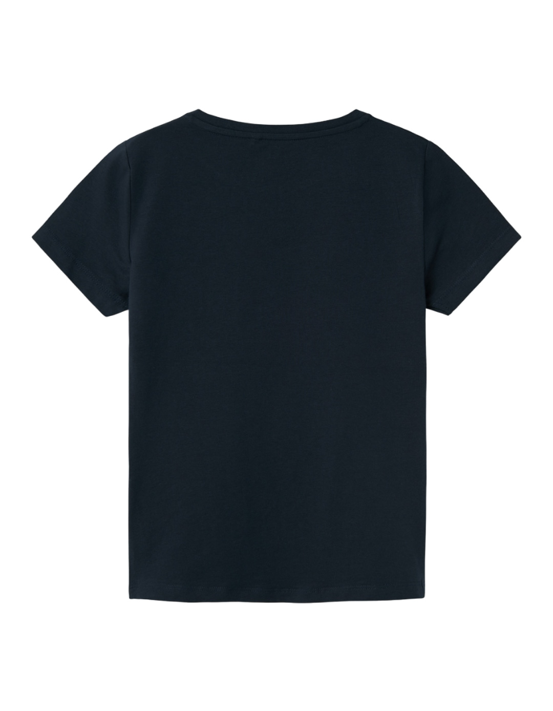 Παιδική μπλούζα κοντομάνικη για κορίτσι, σκούρα μπλε, Regular Fit, 100% βαμβάκι.
