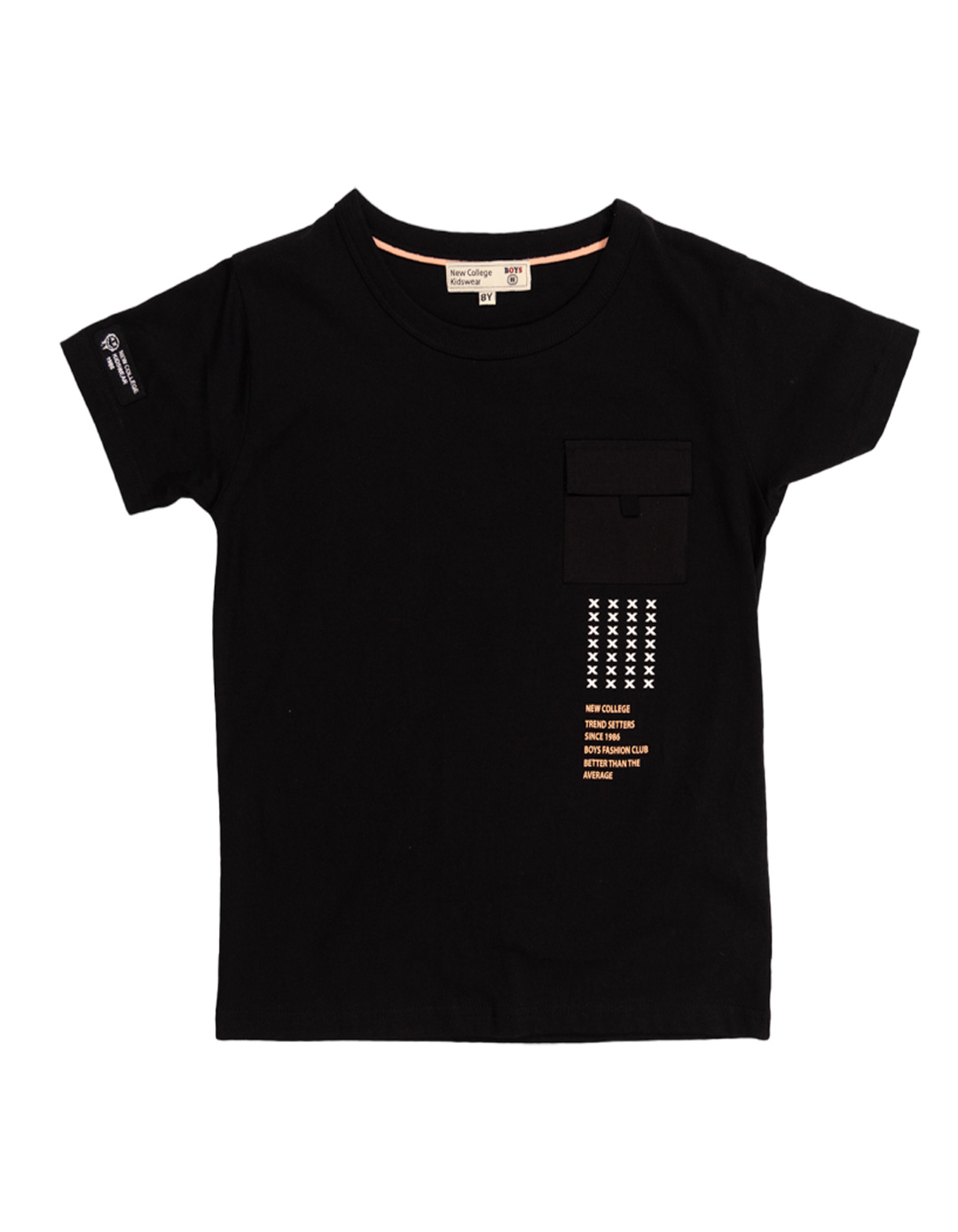 Παιδική μπλούζα για αγόρι, μαύρη, Regular Fit, 100% βαμβάκι. Παιδική μπλούζα για αγόρι, μαύρη, Regular Fit, 100% βαμβάκι.