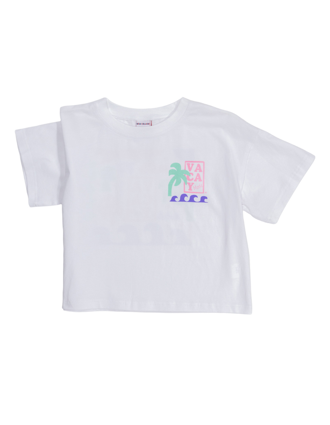 Παιδική μπλούζα κοντομάνικη για κορίτσι, λευκή, Regular Fit, 100% βαμβάκι. Παιδική μπλούζα κοντομάνικη για κορίτσι, λευκή, Regular Fit, 100% βαμβάκι.