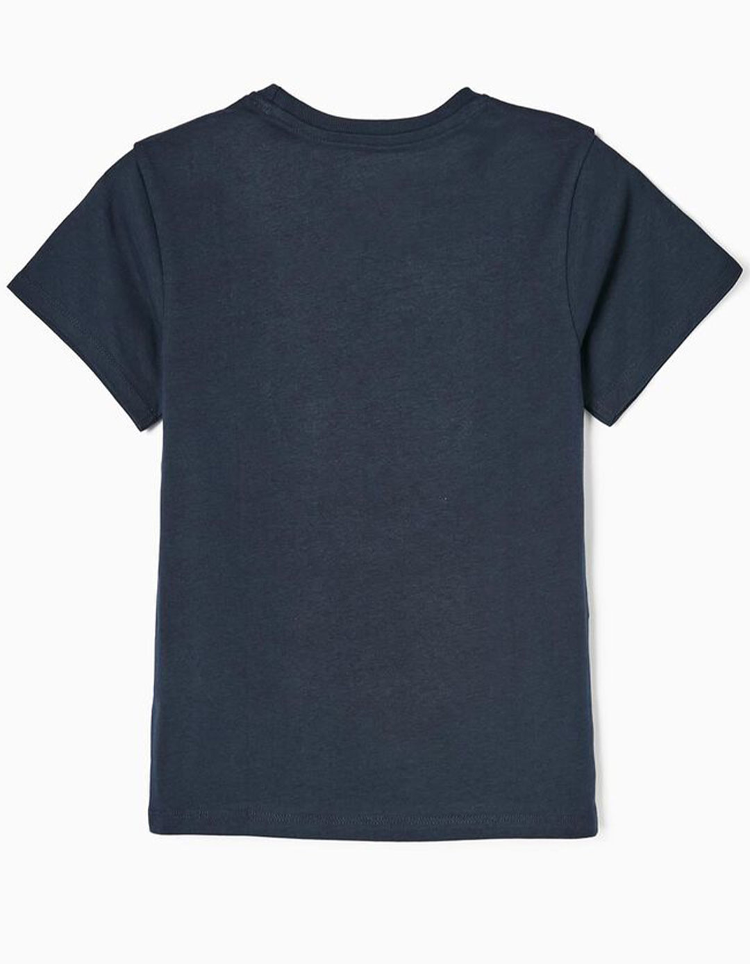 Σκούρο μπλε κοντομάνικο μπλουζάκι για αγόρια, με τύπωμα Spiderman, Slim Fit, 100% βαμβάκι.