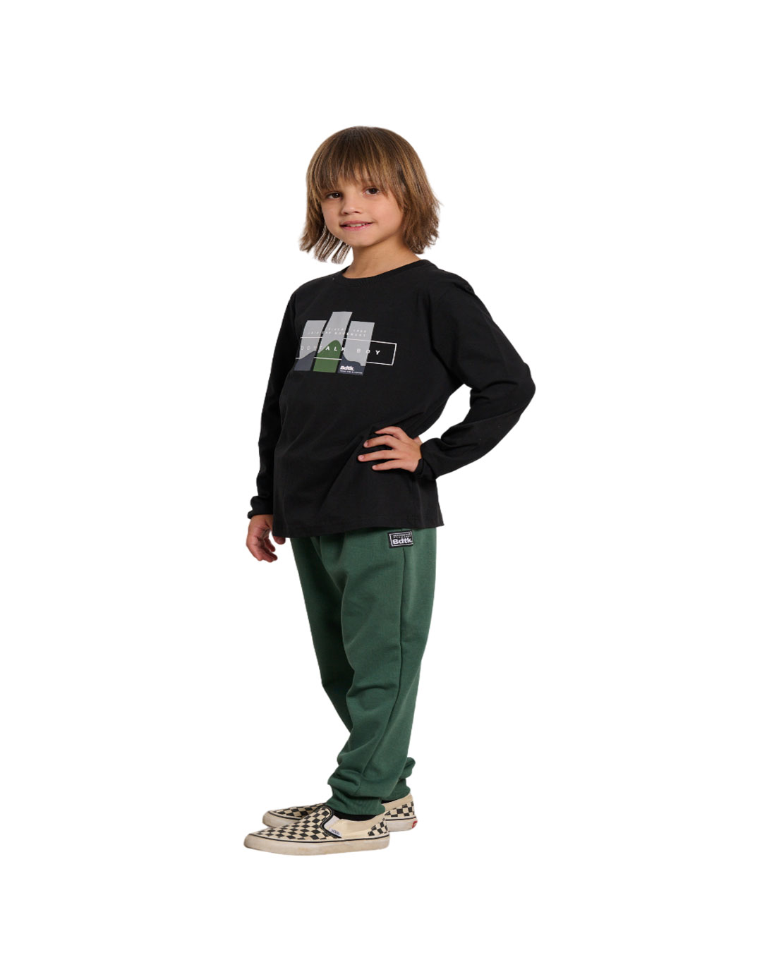 Μπλουζάκι Bdtk αγόρι μακρυμάνικο μαύρο Παιδικό μακρυμάνικο μπλουζάκι Bdtk μαύρο αγόρι