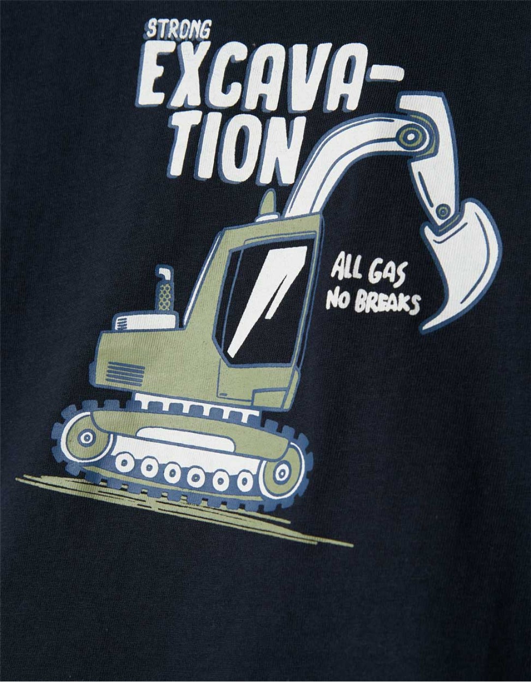 Παιδική μπλούζα Name it με εκσκαφέα για αγόρι