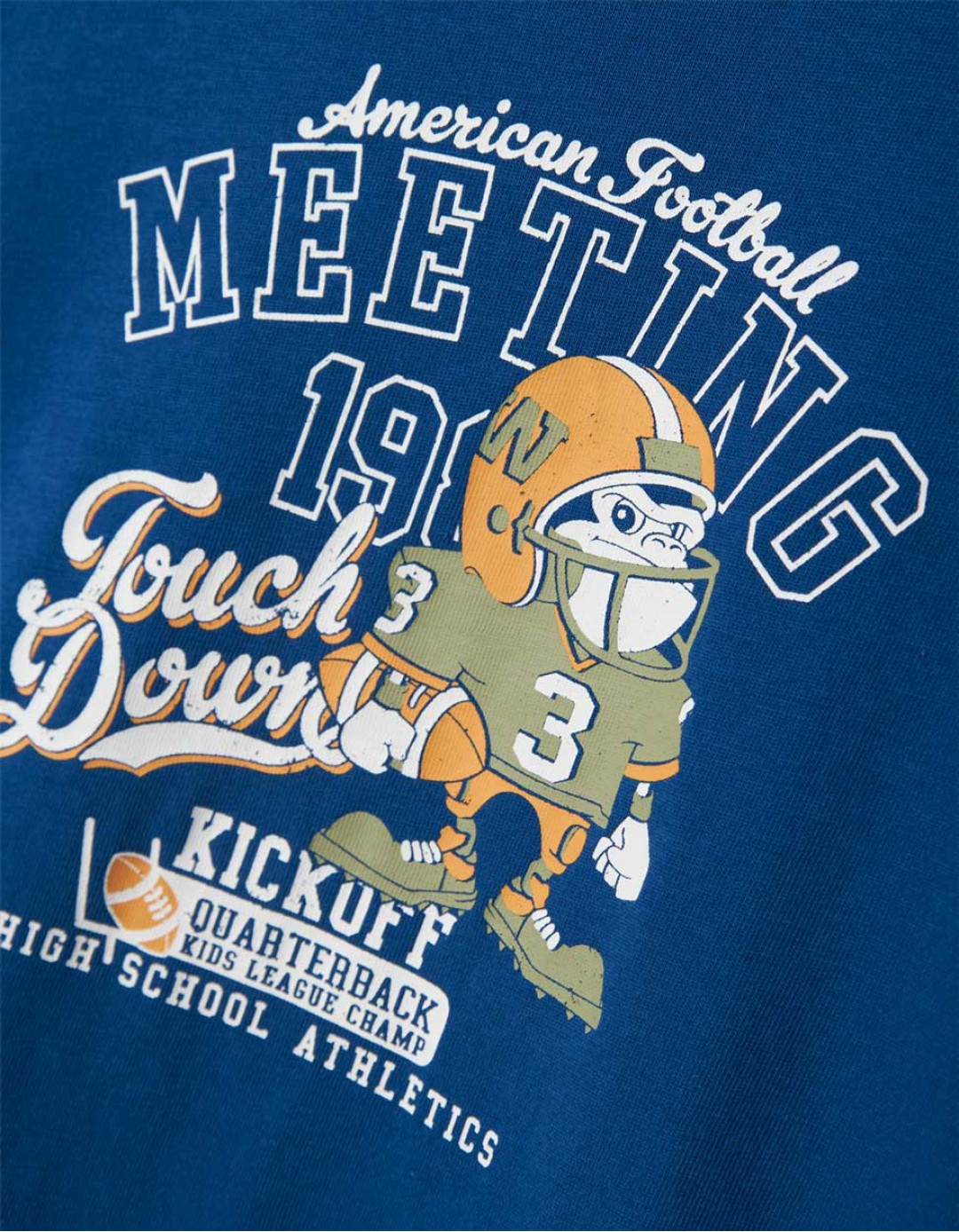 Παιδική μπλε μπλούζα Name it με μαϊμουδάκι