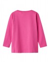 Παιδική μπλούζα μακρυμάνικη για κορίτσι, φούξια, Regular Fit, 100% βαμβάκι.