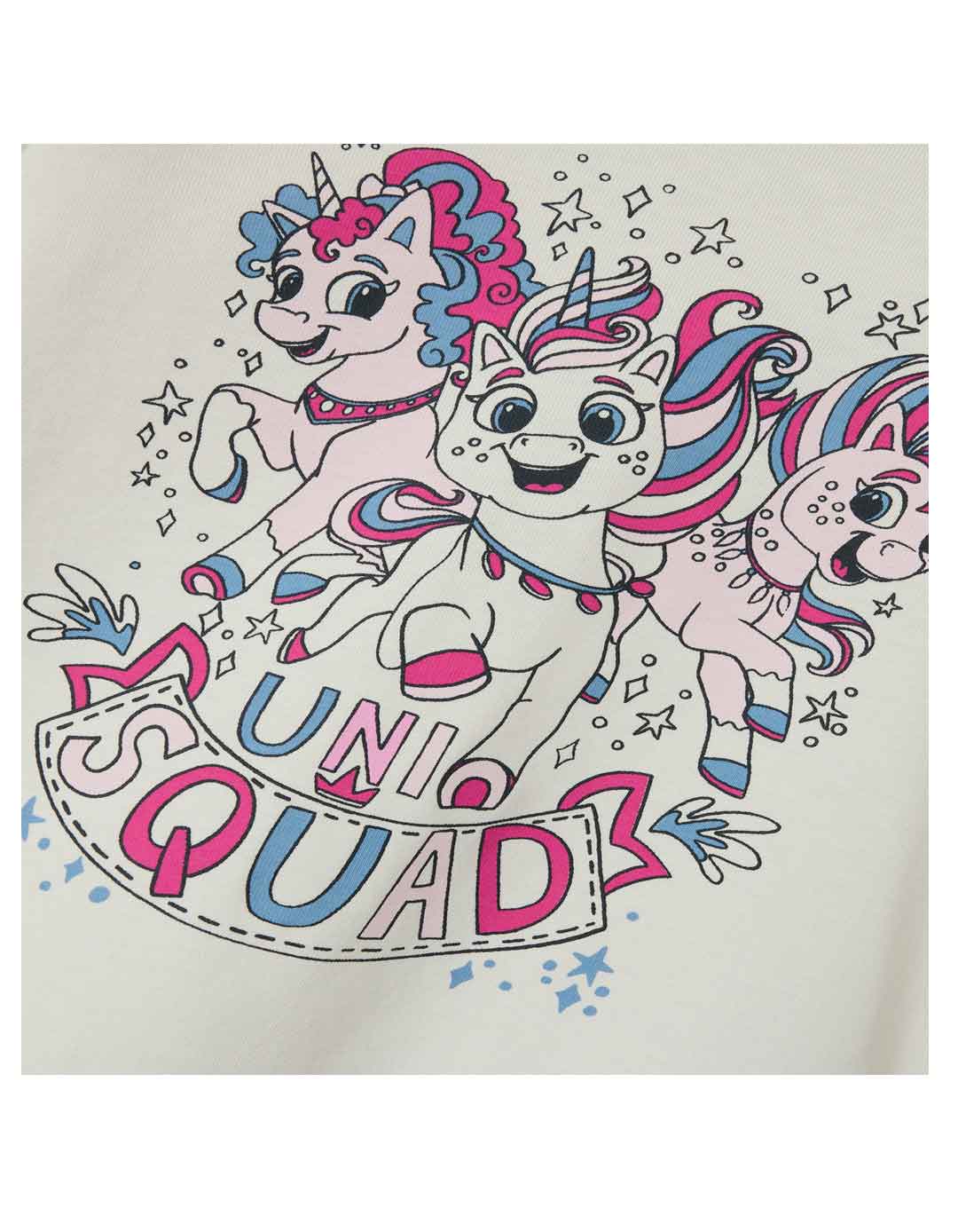 Παιδική μπλούζα μακρυμάνικη για κορίτσι, λευκή, Regular Fit, 100% βαμβάκι.