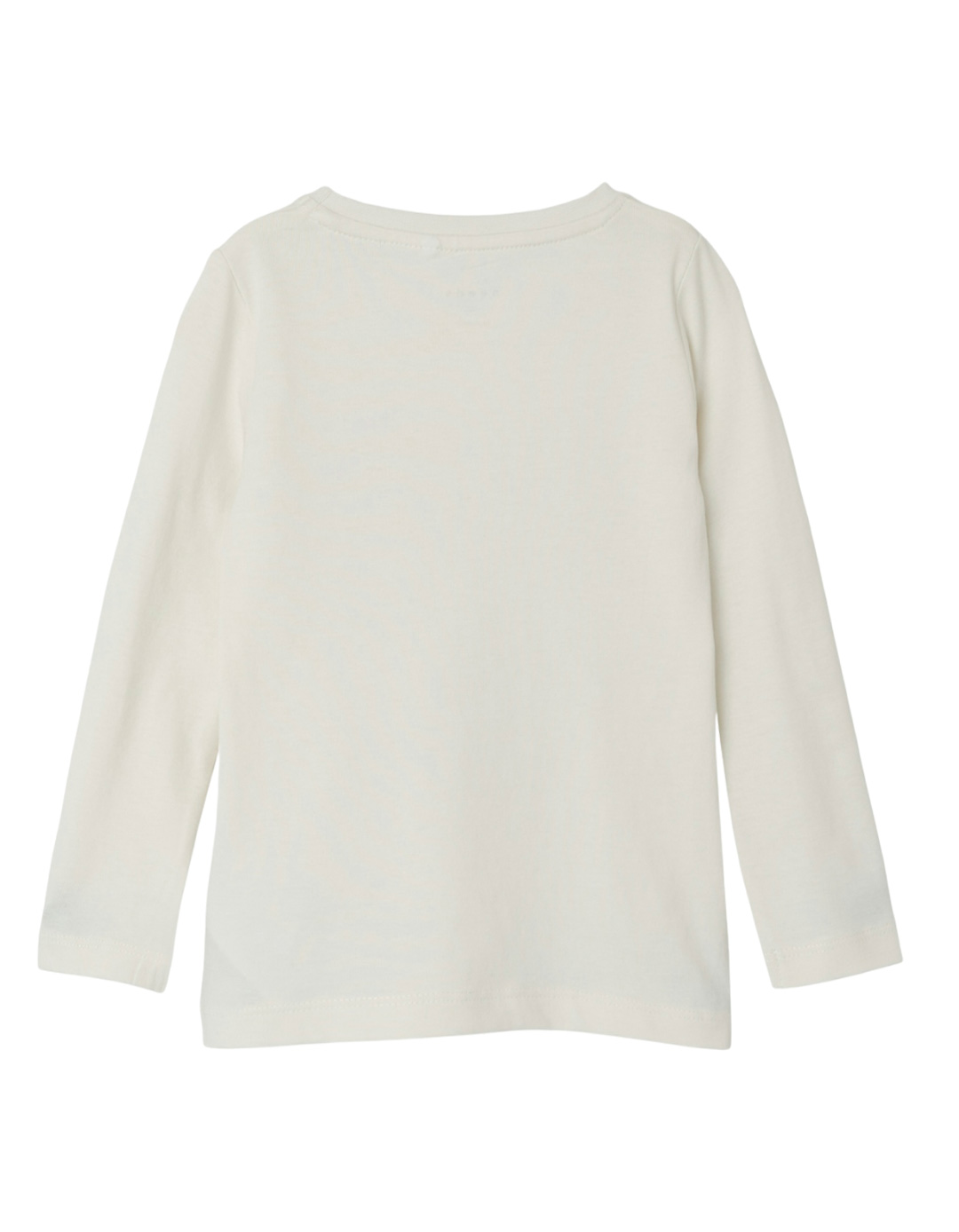 Παιδική μπλούζα μακρυμάνικη για κορίτσι, λευκή, Regular Fit, 100% βαμβάκι.