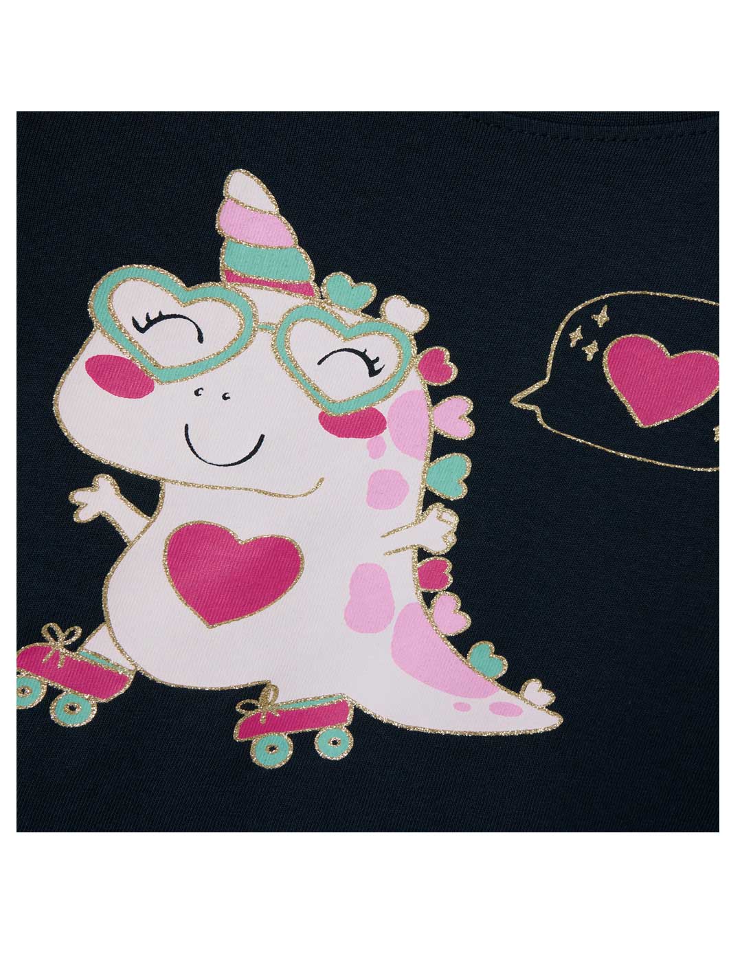 Παιδική μπλούζα μακρυμάνικη για κορίτσι, μπλε, Regular Fit, 100% βαμβάκι.