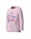 Παιδική μπλούζα μακρυμάνικη για κορίτσι, ροζ, Regular Fit, 100% βαμβάκι.