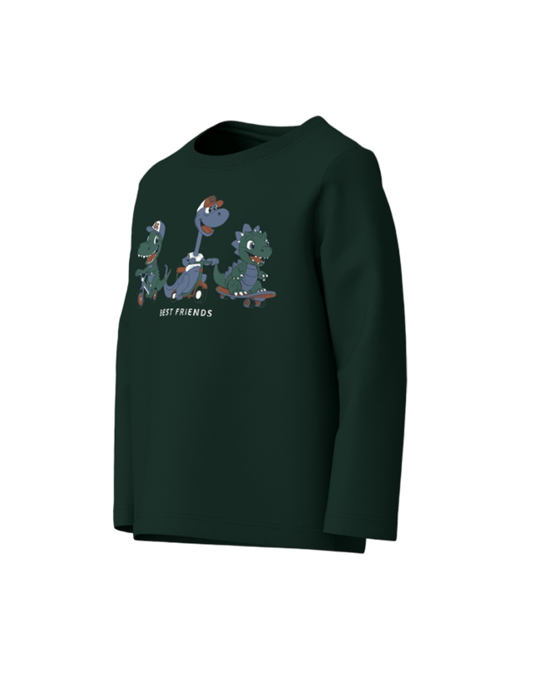 Παιδικό μακρυμάνικό μπλουζάκι για αγόρι, κυπαρισσί, Regular Fit, 95% βαμβάκι-5% ελαστίνη. Παιδικό μακρυμάνικό μπλουζάκι για αγόρι, κυπαρισσί, Regular Fit, 95% βαμβάκι-5% ελαστίνη.