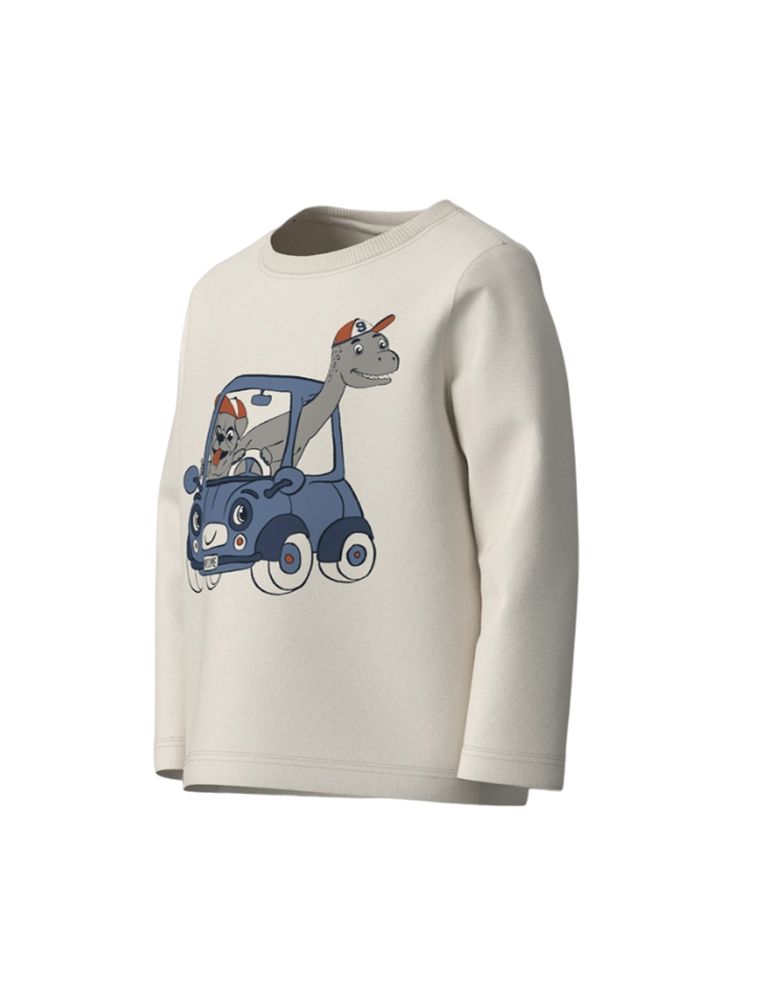 Παιδικό μακρυμάνικό μπλουζάκι για αγόρι, λευκό, Regular Fit, 100% βαμβάκι. Παιδικό μακρυμάνικό μπλουζάκι για αγόρι, λευκό, Regular Fit, 100% βαμβάκι.