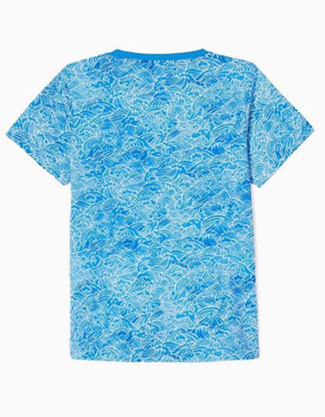 Σετ δυο μπλουζάκια κοντομάνικα για αγόρι, μπλε-γαλάζιο, Slim Fit, 100% βαμβάκι. Σετ δυο μπλουζάκια κοντομάνικα για αγόρι, μπλε-γαλάζιο, Slim Fit, 100% βαμβάκι.