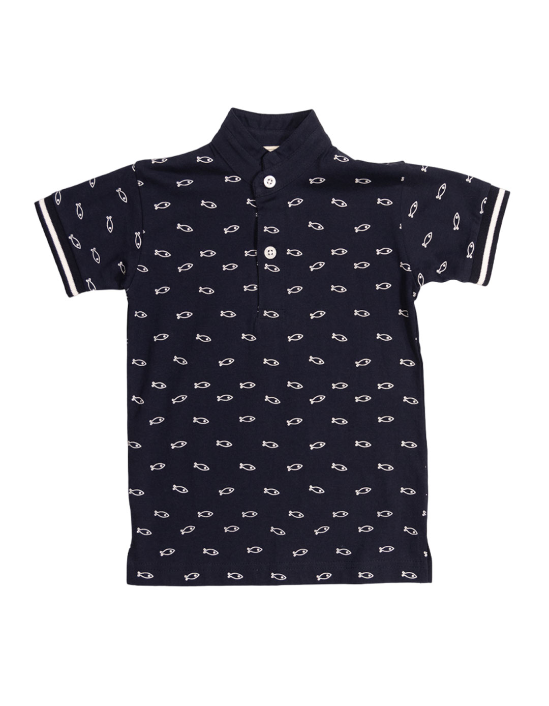 Παιδική κοντομάνικη μπλούζα για αγόρι, μπλε, Regular Fit, 100% βαμβάκι.