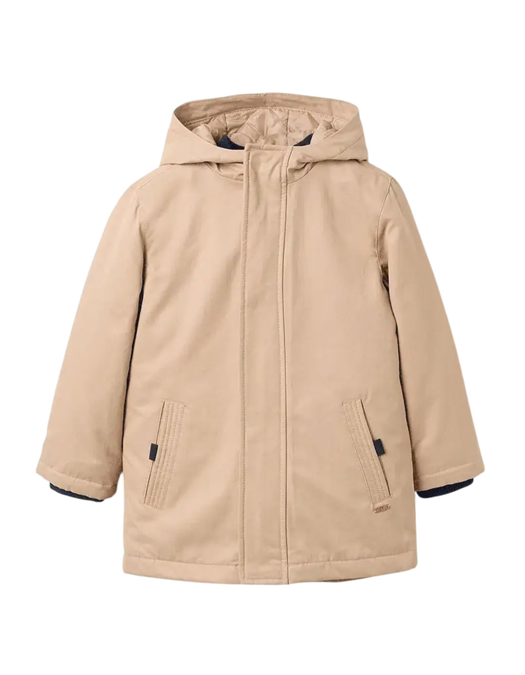 Μπεζ παιδικό μπουφάν αγόρι 3 σε 1 με αποσπώμενο γιλέκο Zippy.Slim Fit.