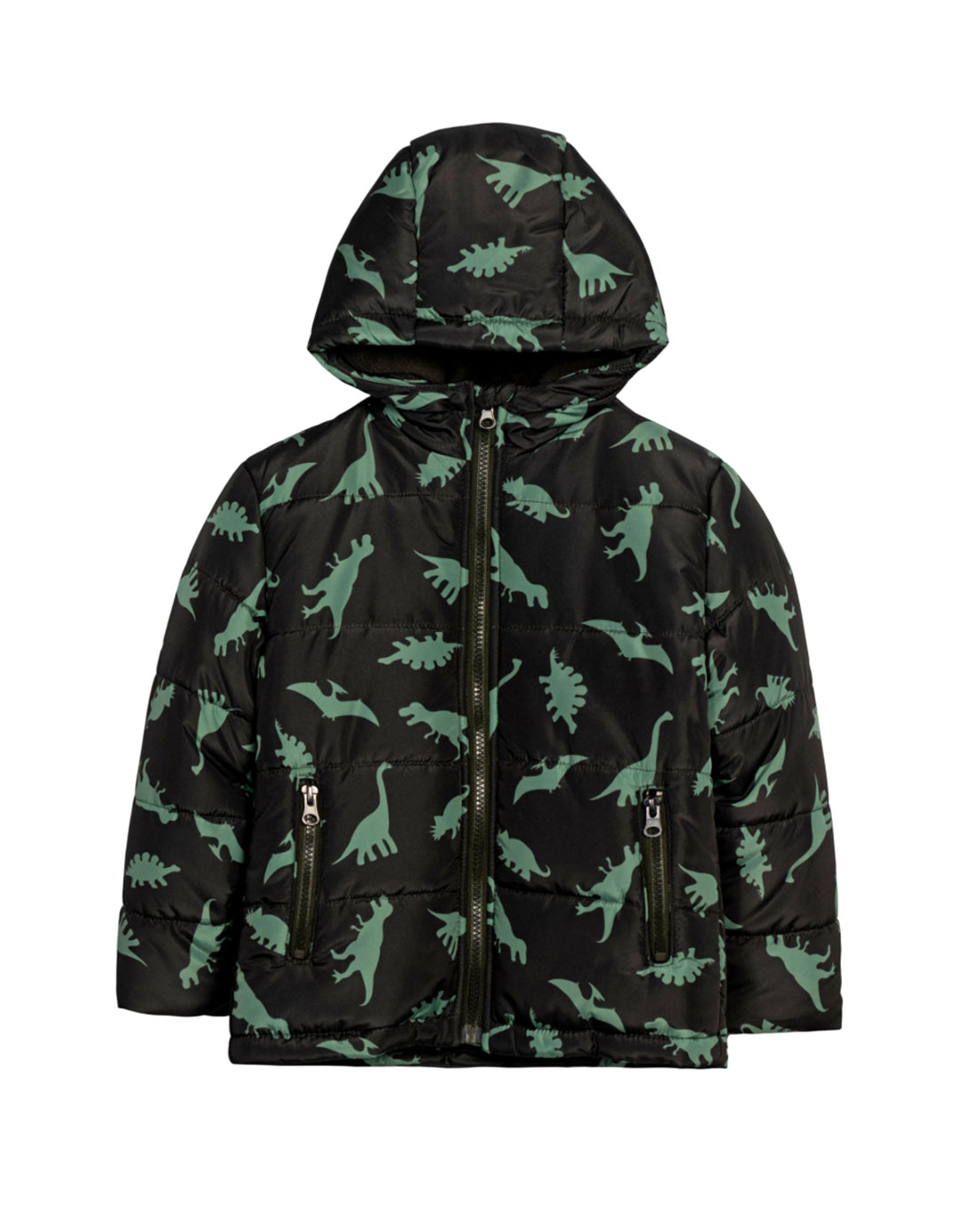 Παιδικό Μπουφάν Αγόρι Χακί με Δεινόσαυρους Funky Kids.Regular Fit.