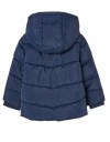 Παιδικό  μπουφάν κοντό με κουκούλα για αγόρι, μπλε, Slim Fit, 100% πολυεστέρας.
