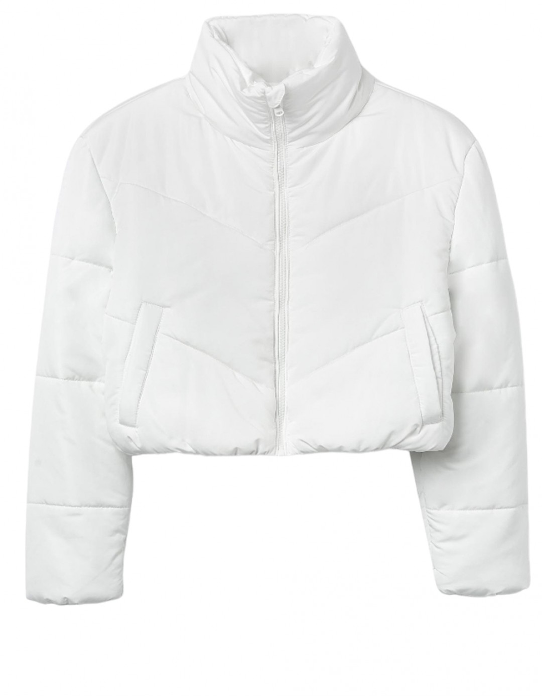 Παιδικό μπουφάν κοντό για κορίτσι, λευκό, Regular Fit, 100% πολυεστέρας. Παιδικό μπουφάν κοντό για κορίτσι, λευκό, Regular Fit, 100% πολυεστέρας.