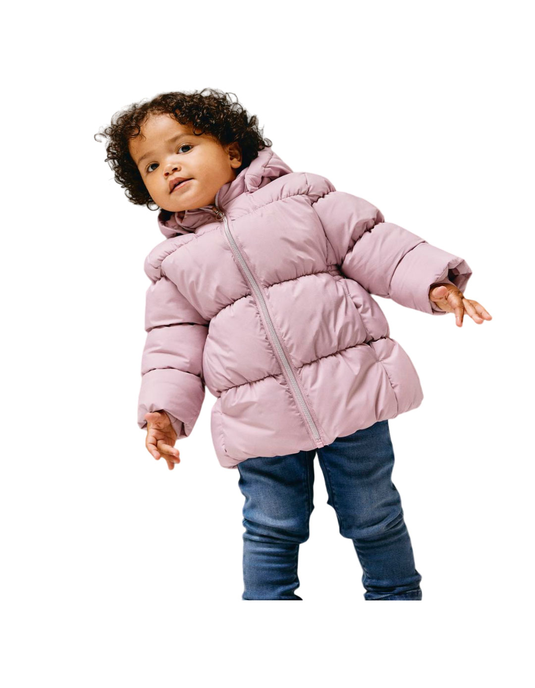 Παιδικό μπουφάν για κορίτσια, ροζ, Regular Fit, 100% πολυεστέρας.