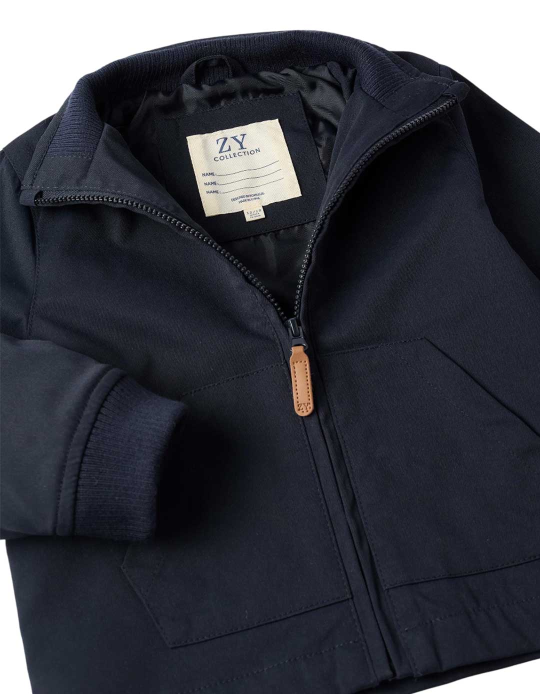 Zippy Βρεφικό Μπουφάν για Αγόρια (9-36 μηνών) – Navy Blue.Slim Fit.100% πολυεστέρα.